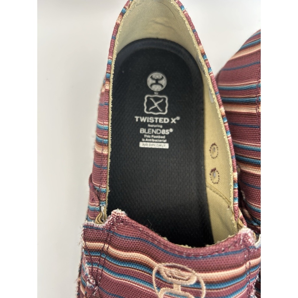 NWOT Twisted X Blends Hooey Slip-On Western Core Cowgirl Stripe Size 8 1/2 - Picture 5 of 11